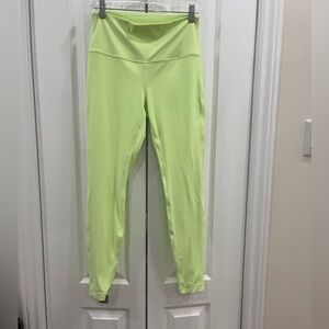 Lululemon - Lime Green High-Waisted Athletic Casual Leggings in Size 10